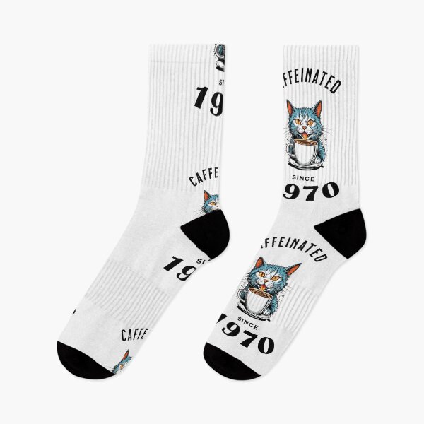 Item preview, Cat Caffeinated Since 1970 designed and sold by LegendaryDesigns.