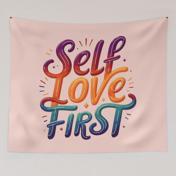 Item preview, Self Love First, typography designed and sold by maxmaj.