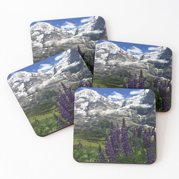 Item preview, Monk and Flowers Alps Switzerland designed and sold by nikawanders.