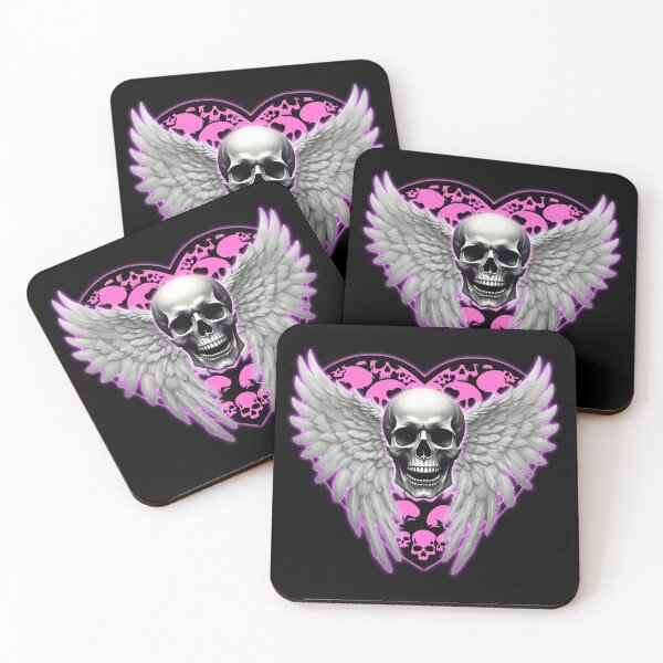 Item preview, Angel wings and skull designed and sold by DMFPRINTS.
