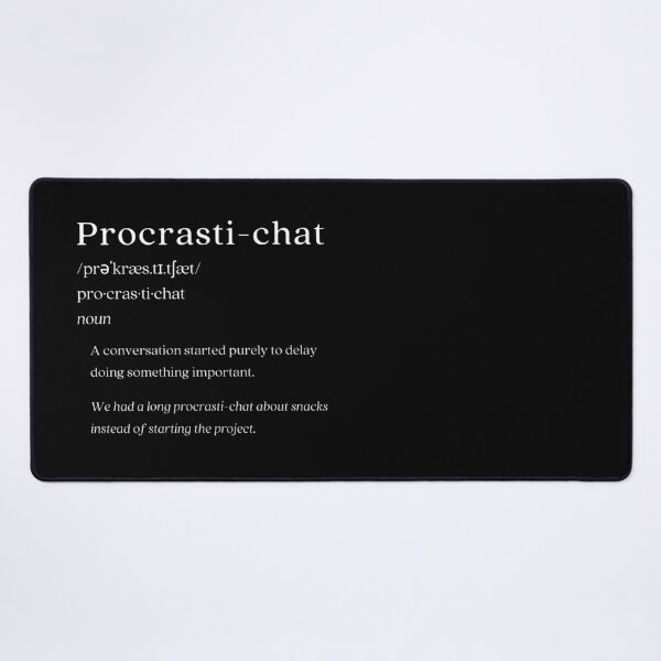 Artikelvorschau, Wörterbuch: Procrasti-chat entworfen und verkauft von nature. electrified..