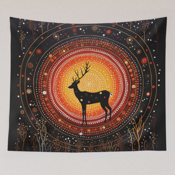 Item preview, Aboriginal Inspired Dot Art - Native Roe designed and sold by GrinGalore.