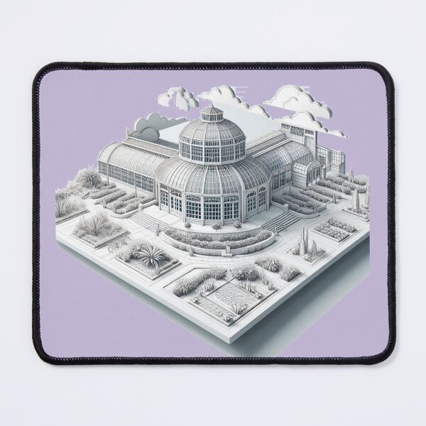 Item preview, Franklin Park Conservatory in 3D Art, designed and sold by PaintMeWorld.