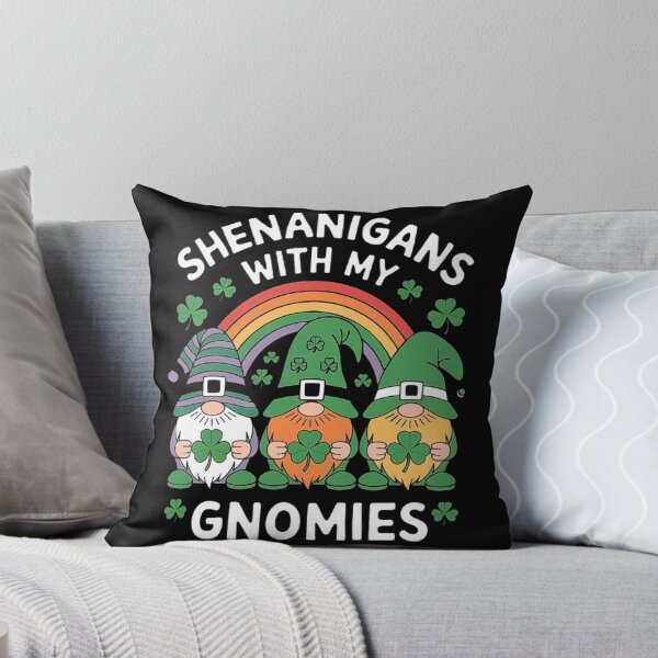 Item preview, Funny St. Patrick’s Day Gnomes with Shamrocks and Rainbow designed and sold by love3617.