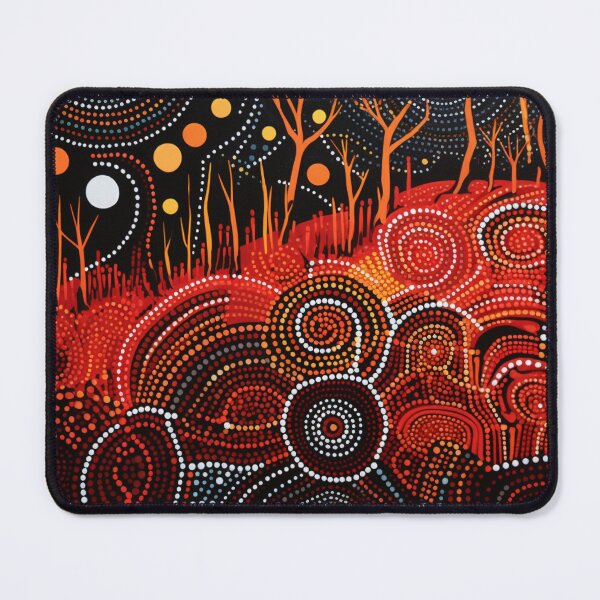 Item preview, Aboriginal Inspired Dot Art - Fire Circles designed and sold by GrinGalore.
