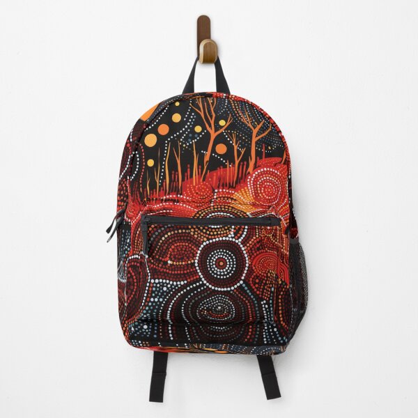 Item preview, Aboriginal Inspired Dot Art - Fire Circles designed and sold by GrinGalore.