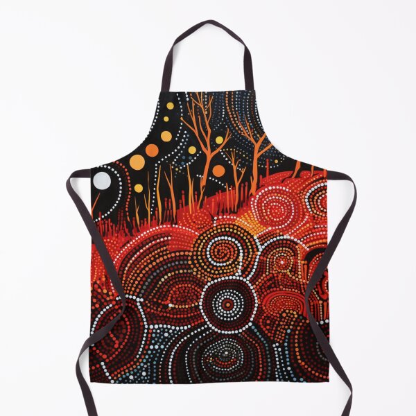 Item preview, Aboriginal Inspired Dot Art - Fire Circles designed and sold by GrinGalore.