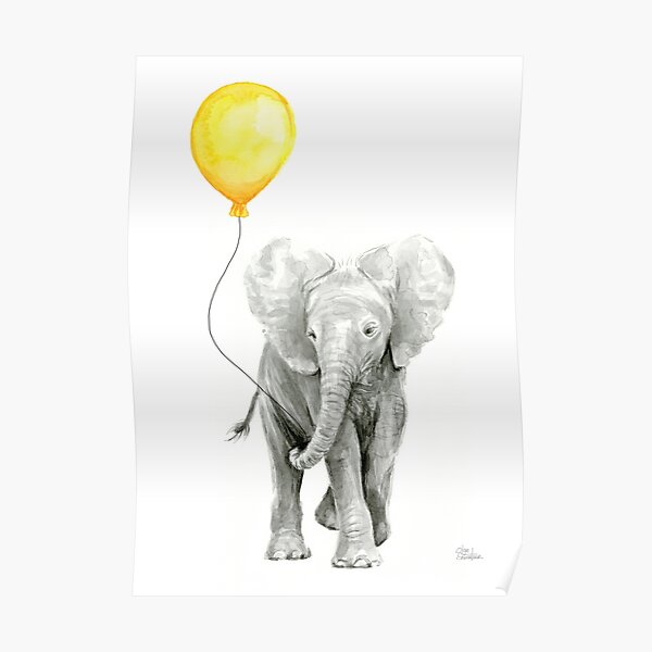 Poster: Baby Elefant | Redbubble
