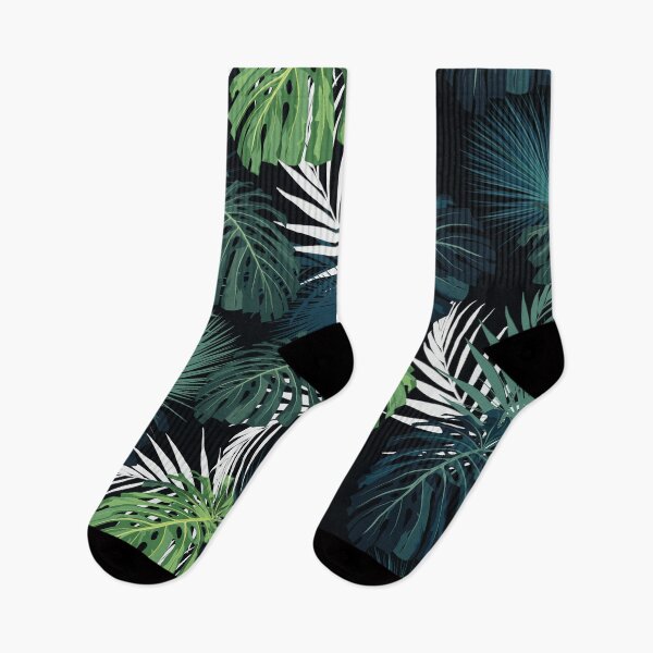 Item preview, Beautiful floral seamless pattern background with monstera and tropical palm leaves. designed and sold by MatyKotiv.