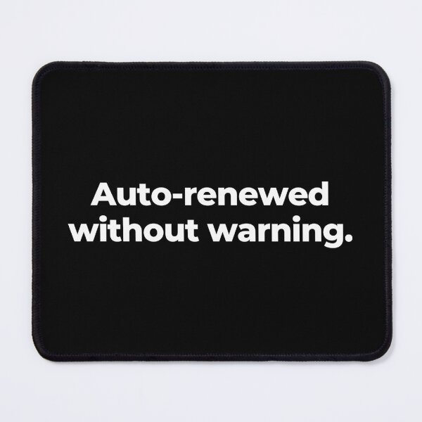 Item preview, Auto-renewed without warning. designed and sold by MuzamilAhmed.