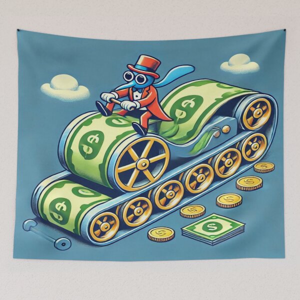 Item preview, The funny cash machine: A bird, dollars and euros – your way to financial fun! designed and sold by FotoworldEdel.