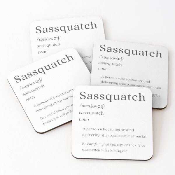 Item preview, Dictionary: Sassquatch designed and sold by nature. electrified..