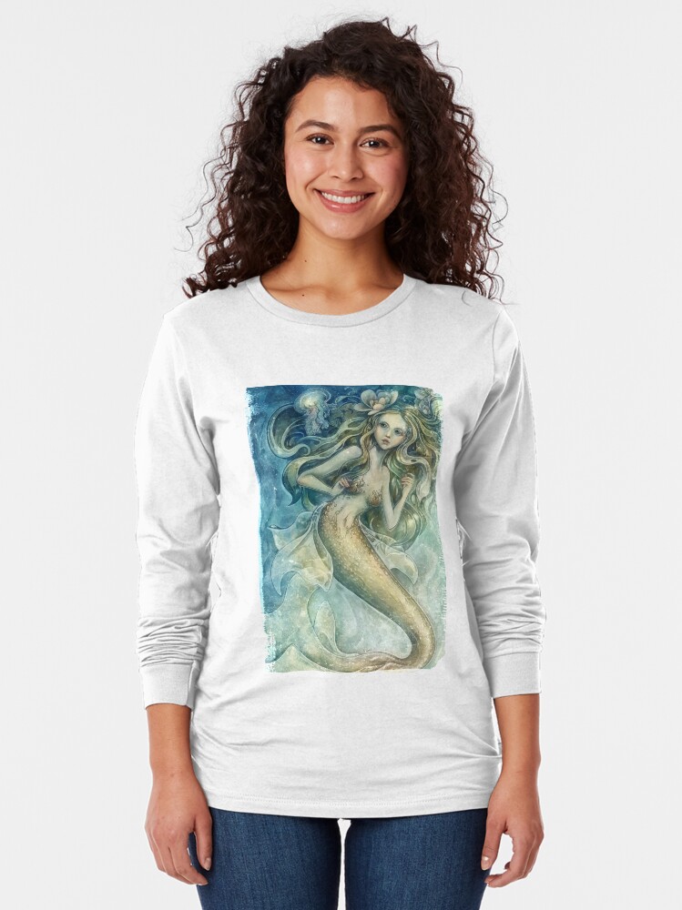 Alternate view of Flowers in her hair Long Sleeve T-Shirt