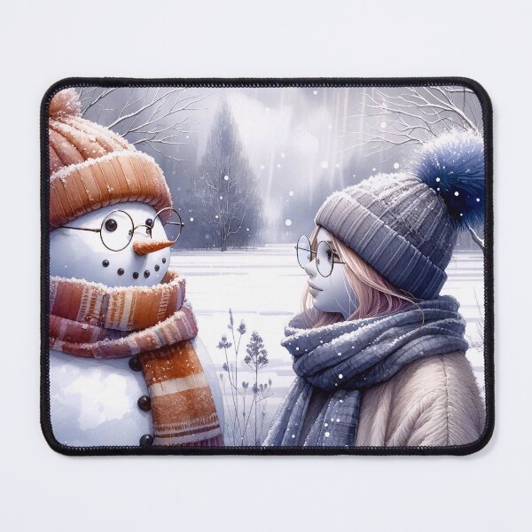 Item preview, Encounter with a Snowman designed and sold by M-Y-A-R-T-.