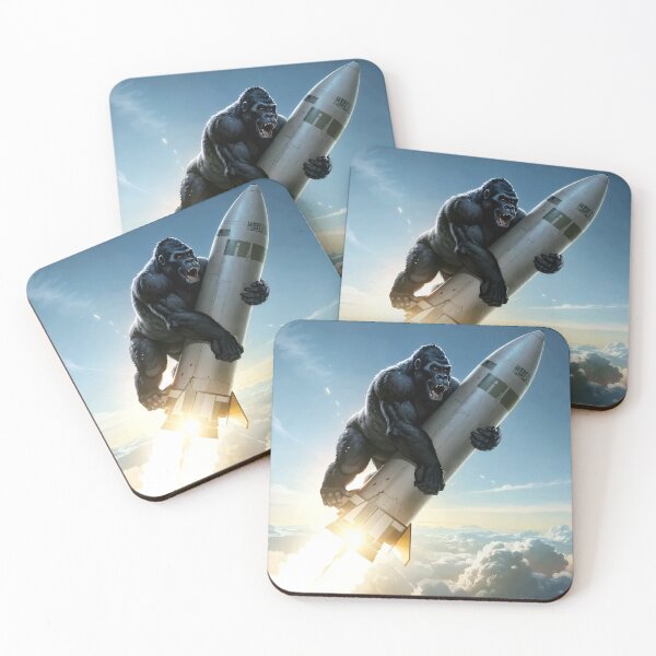 Item preview, rocket gorilla designed and sold by ArtHexReporter.