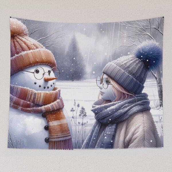 Item preview, Encounter with a Snowman designed and sold by m-y-A-I-A-R-T-.