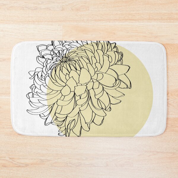 Item preview, Flower chrysanthemum isolated on white with yellow. designed and sold by MatyKotiv.