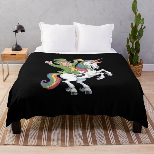 Item preview, Leprechaun on a Rainbow Unicorn - St. Patrick’s Day Fantasy Design designed and sold by love3617.