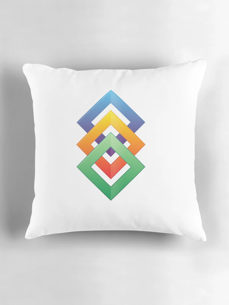 Thumbnail 3 of 4, Pillow, AbstractSticker designed and sold by hsstudio2025.