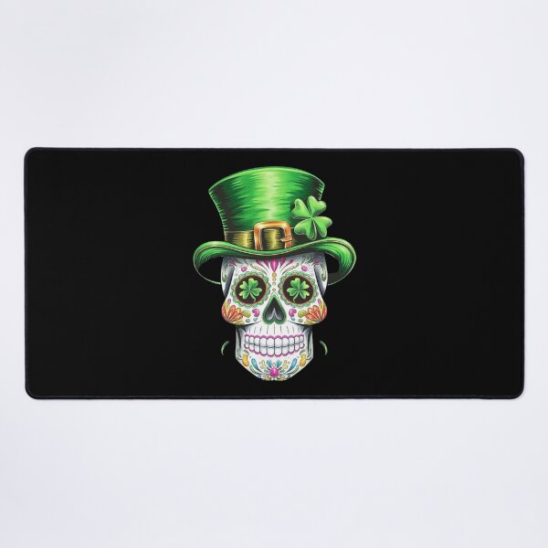 Item preview, Irish Sugar Skull with Green Shamrock Hat - St. Patrick’s Day Art designed and sold by love3617.