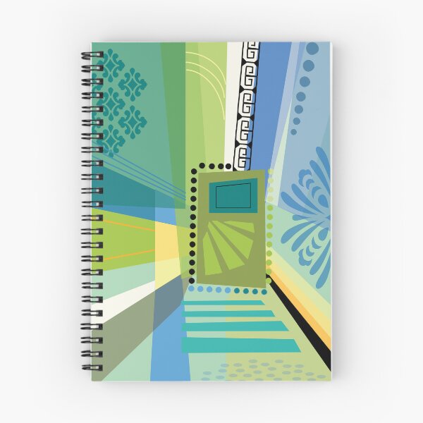 Item preview, Abstract Color Collage Blue and Green designed and sold by Barbara Pixton.