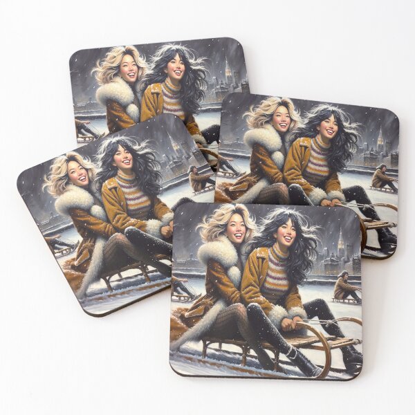 Item preview, Girls Sledding designed and sold by M-Y-A-R-T-.