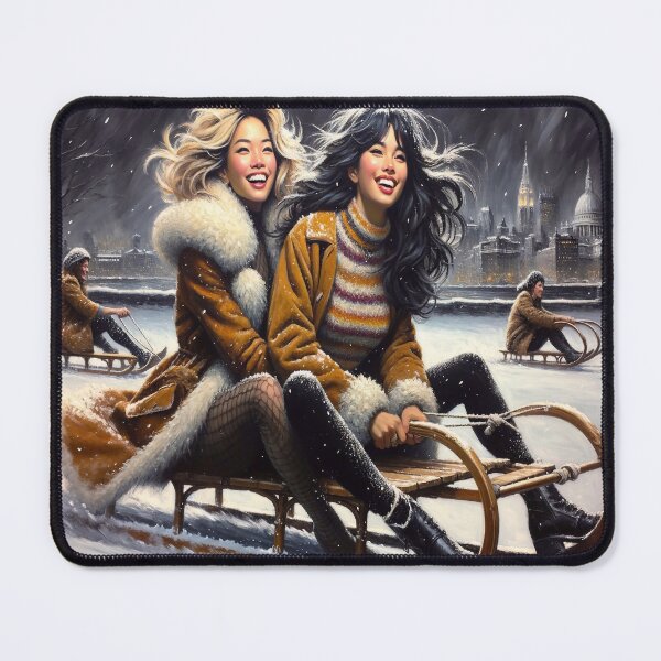 Item preview, Girls Sledding designed and sold by M-Y-A-R-T-.