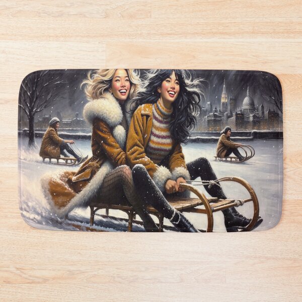 Item preview, Girls Sledding designed and sold by M-Y-A-R-T-.
