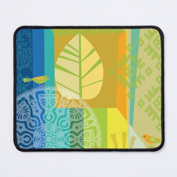 Item preview, Abstract Color Collage with Birds designed and sold by Barbara Pixton.