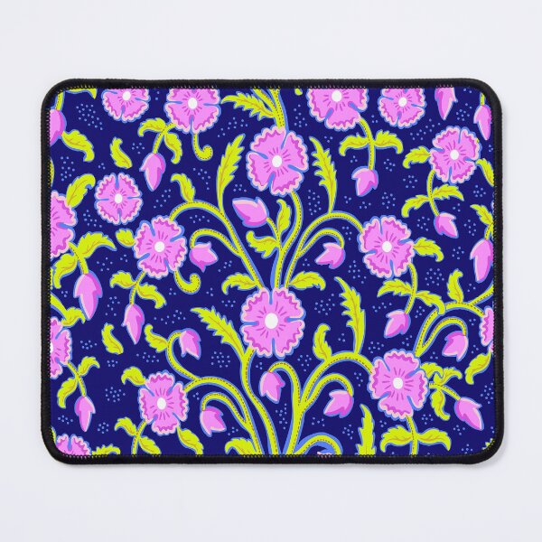 Item preview, Flowers - neon botanical arabesque with dots designed and sold by colorofmagic.