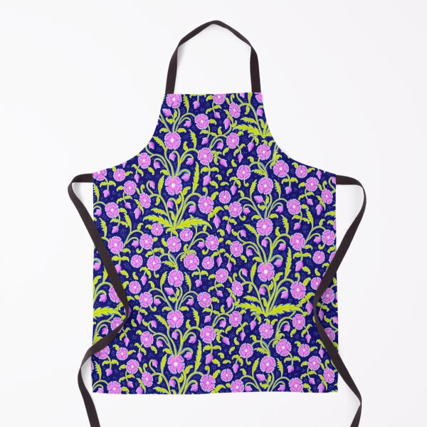 Item preview, Flowers - neon botanical arabesque with dots designed and sold by colorofmagic.