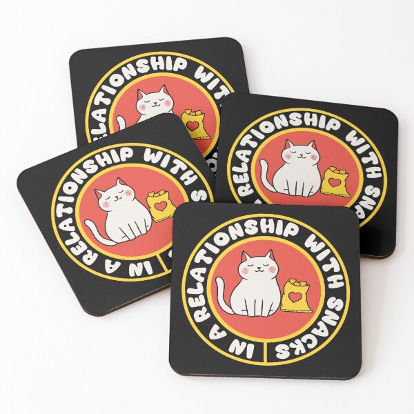 Item preview, In a Relationship with Snacks, Funny Cat designed and sold by FlashCraft Design.