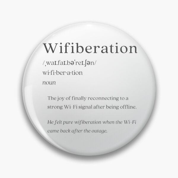 Artikelvorschau, Wörterbuch: Wifiberation entworfen und verkauft von nature. electrified..