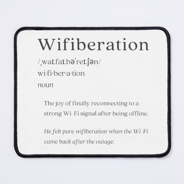 Artikelvorschau, Wörterbuch: Wifiberation entworfen und verkauft von nature. electrified..