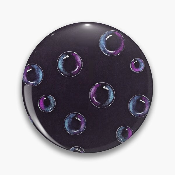 Item preview, Bubbles on Black, Color Pencil Art, Hand Drawn Bubbles, Shiny Soap Bubbles designed and sold by JoyfulWhimsy.