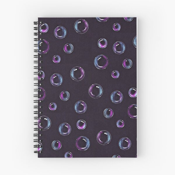 Item preview, Bubbles on Black, Color Pencil Art, Hand Drawn Bubbles, Shiny Soap Bubbles designed and sold by JoyfulWhimsy.