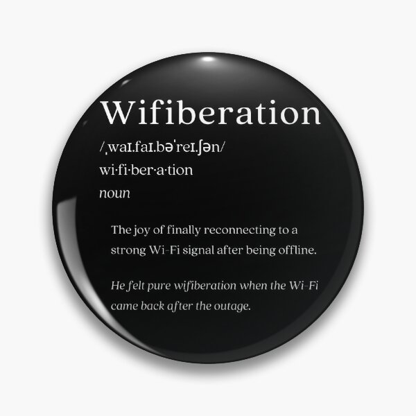 Artikelvorschau, Wörterbuch: Wifiberation entworfen und verkauft von nature. electrified..