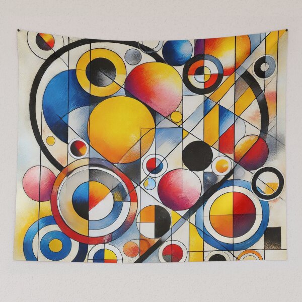 Item preview, Wassily Kandinsky Circles Composition designed and sold by maniacfitness.