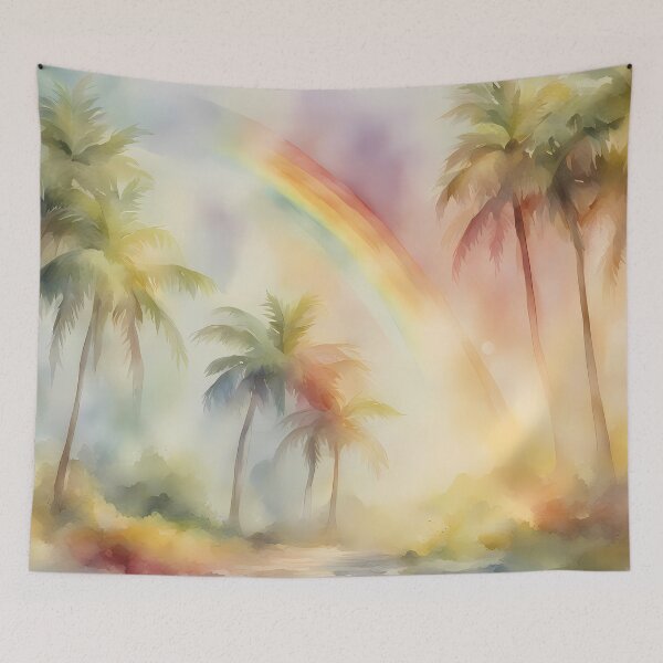 Item preview, Rainbow Palm Oasis designed and sold by CalmnessbyChoice.