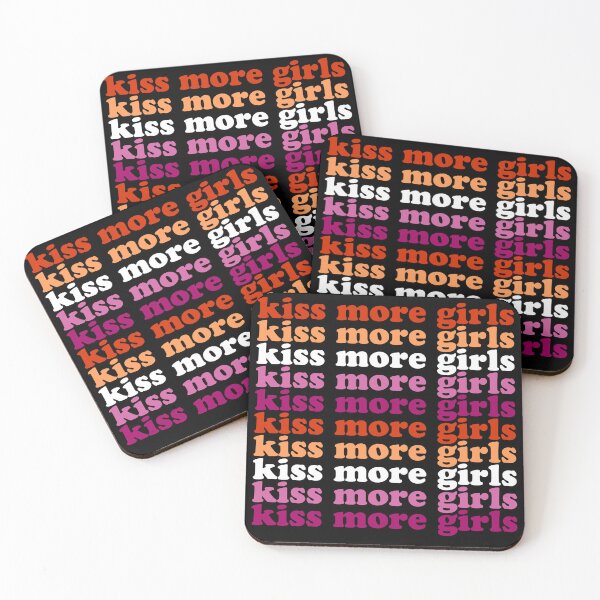 Item preview, Kiss More Girls Kiss More Girls Lesbian Pride Flag Lgbtq designed and sold by House Sparrow.