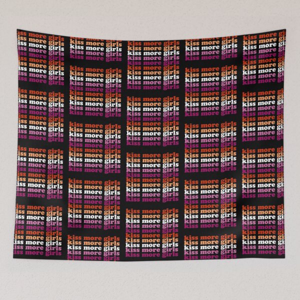 Item preview, Kiss More Girls Kiss More Girls Lesbian Pride Flag Lgbtq designed and sold by House Sparrow.