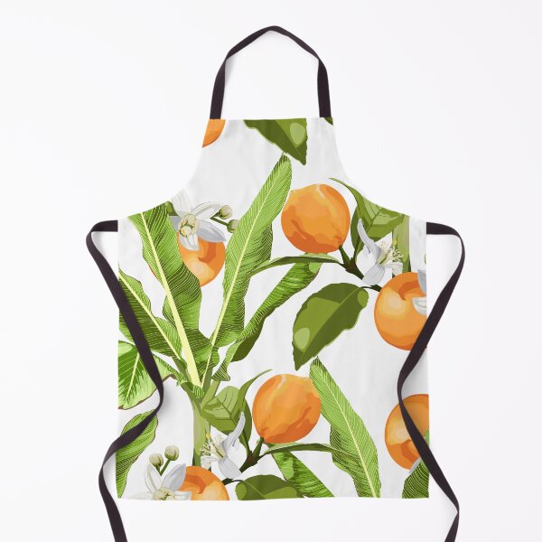 Item preview, Seamless floral pattern with exotic banana grass with orange fruits and flowers. designed and sold by MatyKotiv.