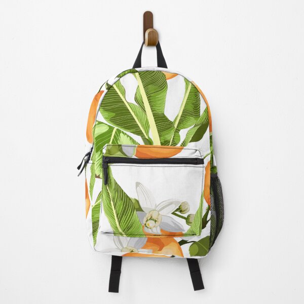 Item preview, Seamless floral pattern with exotic banana grass with orange fruits and flowers. designed and sold by MatyKotiv.