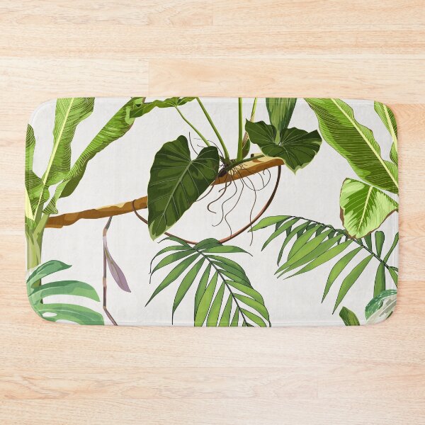 Item preview, Bananas tree. Seamless floral pattern with exotic plant and palm leaves.  designed and sold by MatyKotiv.