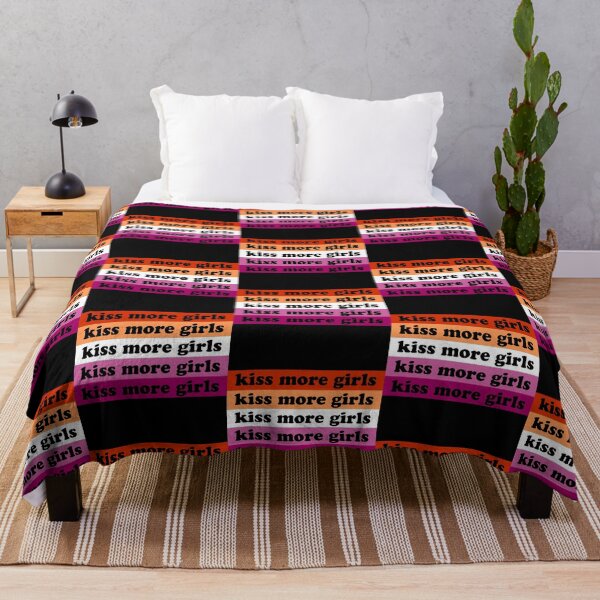 Item preview, Kiss More Girls Kiss More Girls Lesbian Pride Flag Lgbtq designed and sold by House Sparrow.