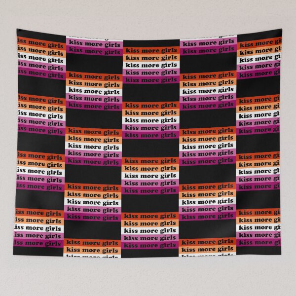 Item preview, Kiss More Girls Kiss More Girls Lesbian Pride Flag Lgbtq designed and sold by House Sparrow.