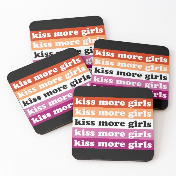 Item preview, Kiss More Girls Kiss More Girls Lesbian Pride Flag Lgbtq designed and sold by House Sparrow.