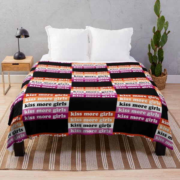 Item preview, Kiss More Girls Kiss More Girls Lesbian Pride Flag Lgbtq designed and sold by House Sparrow.