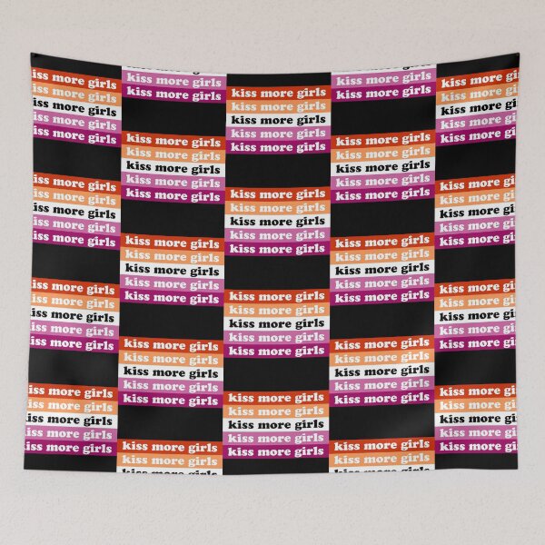 Item preview, Kiss More Girls Kiss More Girls Lesbian Pride Flag Lgbtq designed and sold by House Sparrow.