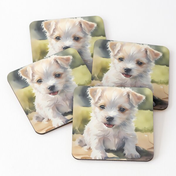 Item preview, Cute White Puppy Dog designed and sold by CalmnessbyChoice.